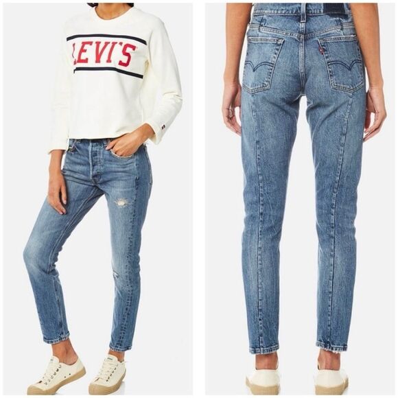 Levi’s Altered 501 Skinny Jeans in Moody Blues - Picture 12 of 12